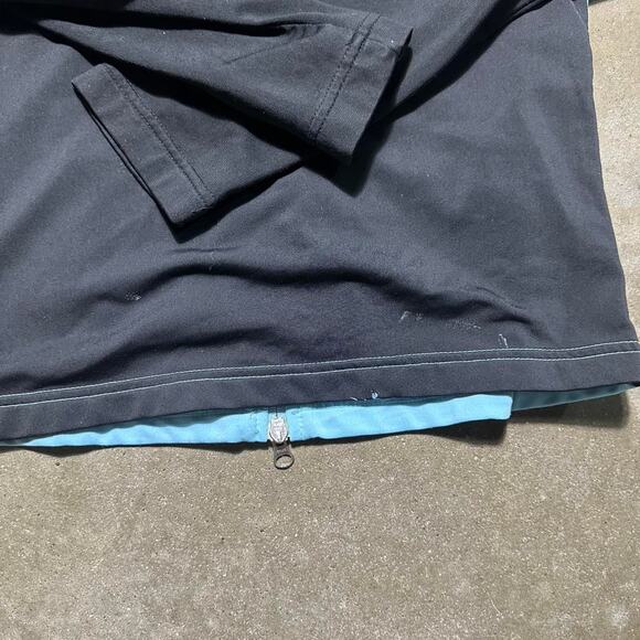 Vintage Y2K Nike Full Zip Sweatshirt Womens Small Blue Black Tracksuit Sweater - Picture 4 of 5